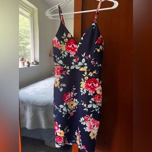 Navy flower dress